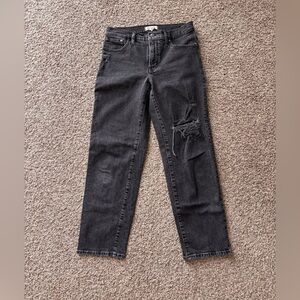 Madewell Distressed Black Jeans